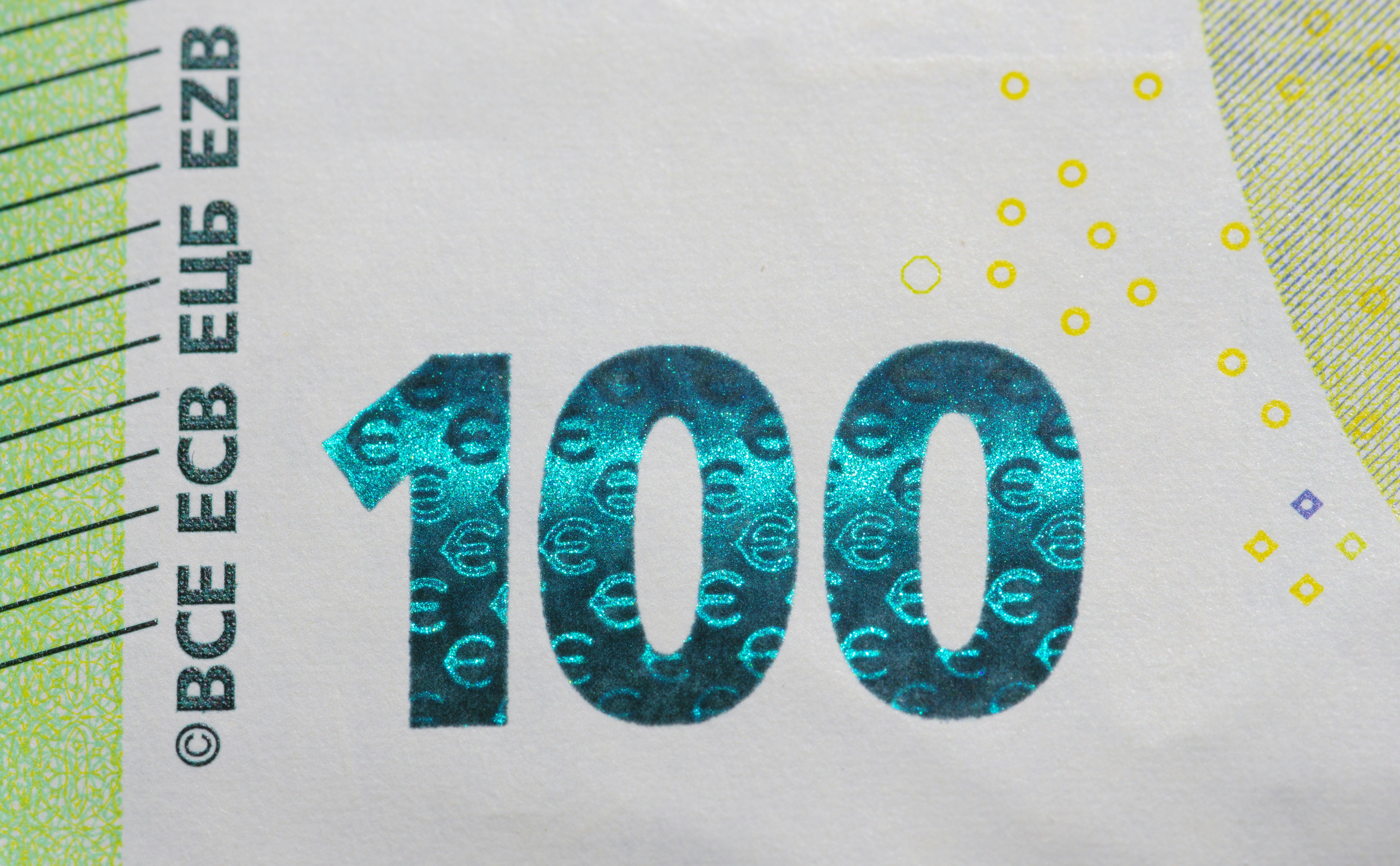 security features on an 100€ note